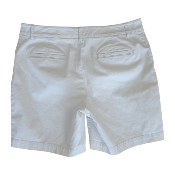 Talbots Khaki Tan Cotton Chino Walking Shorts Size 8 - Picture 3 of 4